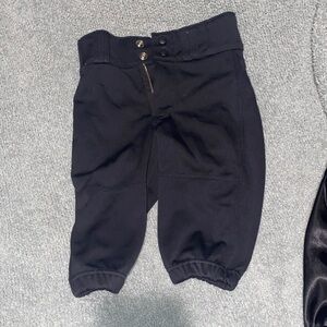 Kids Black Casual Jogger Bottoms with Button Waist
